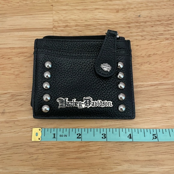 Harley-Davidson Black Wallet with Silver Accents - Picture 1 of 3